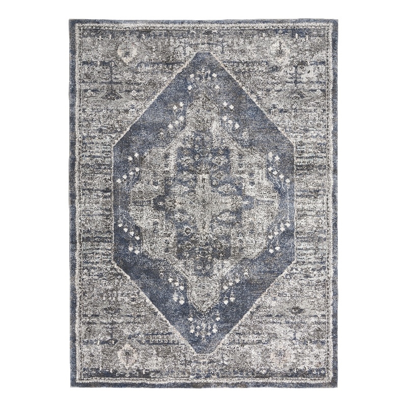 Nourison American Manor 5'3&quot x 7'3&quot Blue Farmhouse Indoor Rug