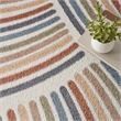 Nourison Astra Machine Washable 10' x 14' Ivory Multi-Color Fabric Area Rug
