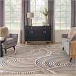 Nourison Astra Machine Washable 10' x 14' Ivory Multi-Color Fabric Area Rug