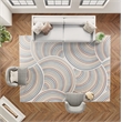 Nourison Astra Machine Washable 10' x 14' Ivory Multi-Color Fabric Area Rug