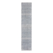 Nourison Astra Machine Washable 6' Runner Blue  Fabric Area Rug