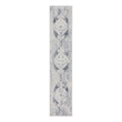 Nourison Astra Machine Washable 6' Runner Blue Ivory Fabric Area Rug
