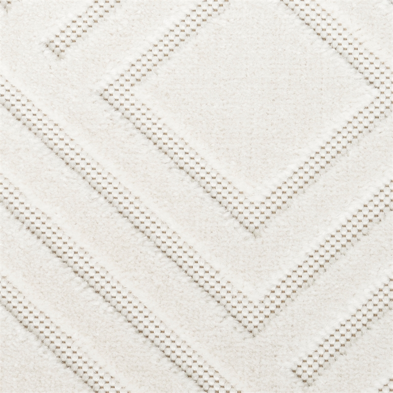 Nourison Casual 6' Runner Ivory Fabric Area Rug