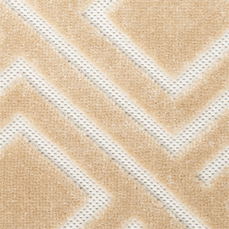 Nourison Casual 6' Runner Taupe Fabric Area Rug