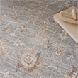 Nourison Asher 5' x 8' Blue Ivory Fabric Area Rug