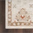 Nourison Asher 4' x 6' Ivory Fabric Area Rug