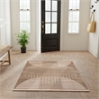 Nourison Astra Machine Washable 5' x 7' Latte Fabric Area Rug