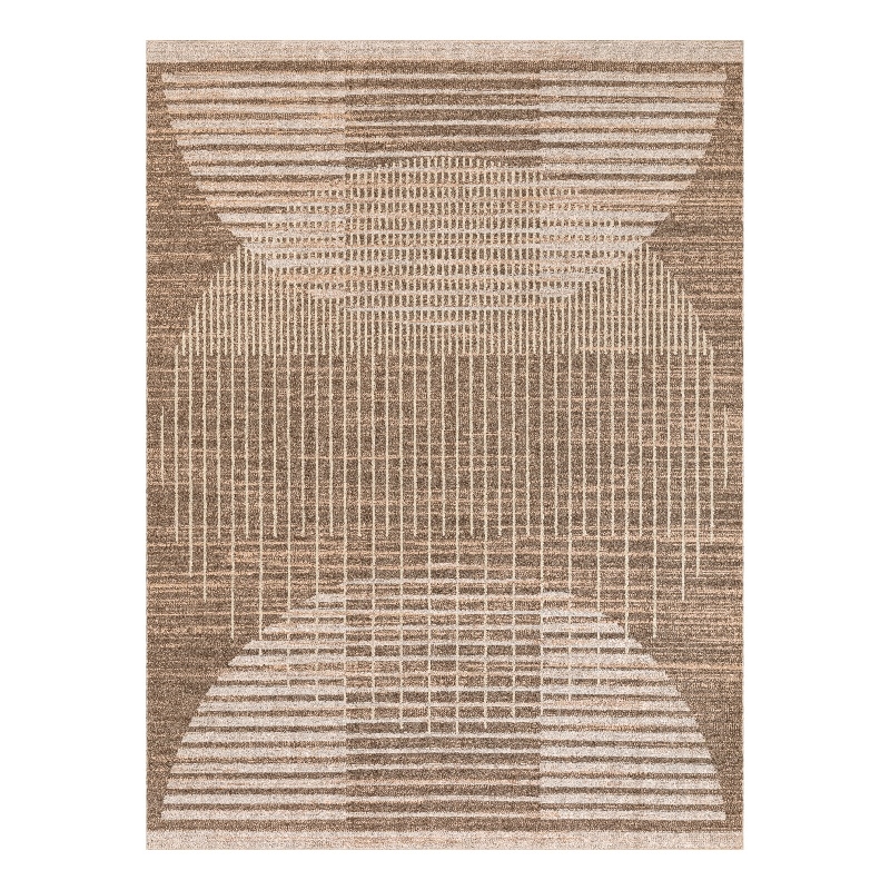 Nourison Astra Machine Washable 5' x 7' Latte Fabric Area Rug