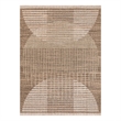 Nourison Astra Machine Washable 5' x 7' Latte Fabric Area Rug