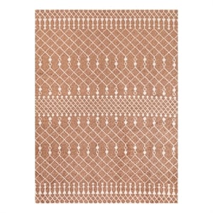 Nourison Astra Machine Washable 4' x 6' Copper Fabric Area Rug