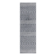 Nourison Astra Machine Washable 6' Runner Denim Fabric Area Rug