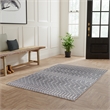 Nourison Astra Machine Washable 4' x 6' Denim Fabric Area Rug