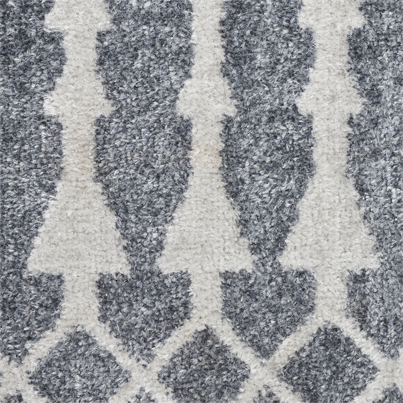 Nourison Astra Machine Washable 5' x 7' Denim Fabric Area Rug