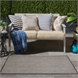 Nourison Courtyard 2' x 3' Black White Fabric Area Rug