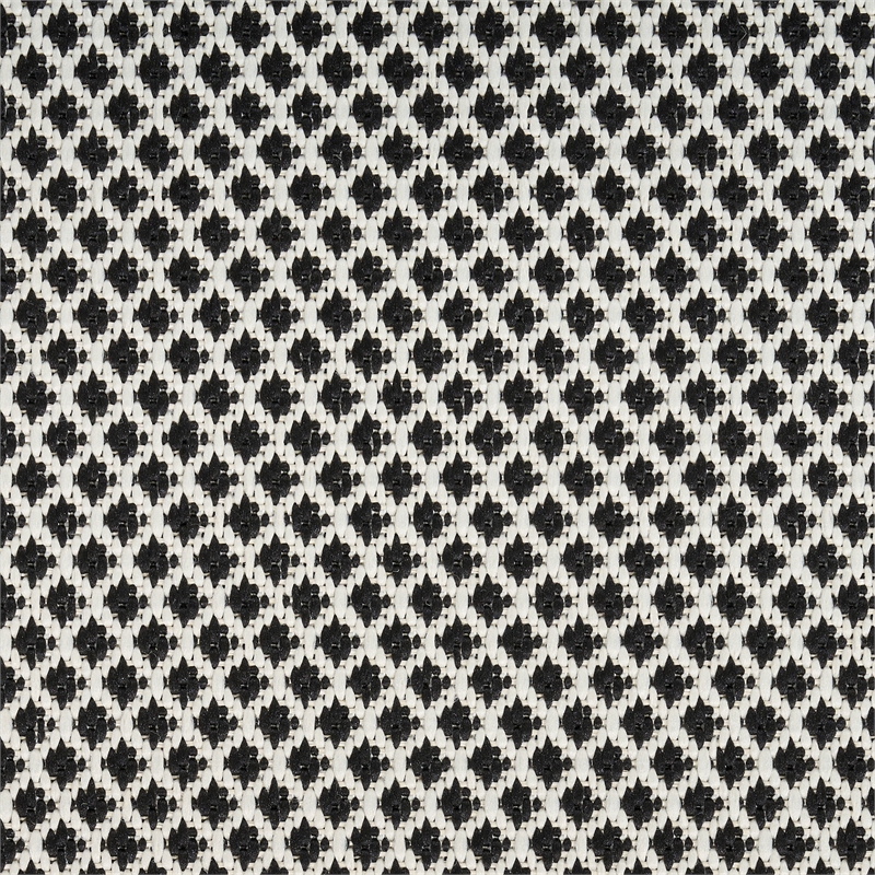 Nourison Courtyard 10' x 14' Black White Fabric Area Rug