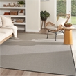 Nourison Courtyard 10' x 14' Black White Fabric Area Rug