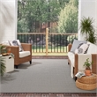 Nourison Courtyard 10' x 14' Black White Fabric Area Rug