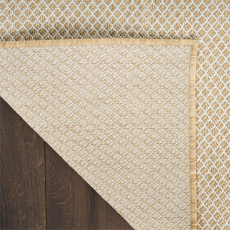 Nourison Courtyard 10' x 14' Natural Fabric Area Rug