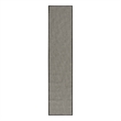 Nourison Courtyard 8' Runner Black White Fabric Area Rug