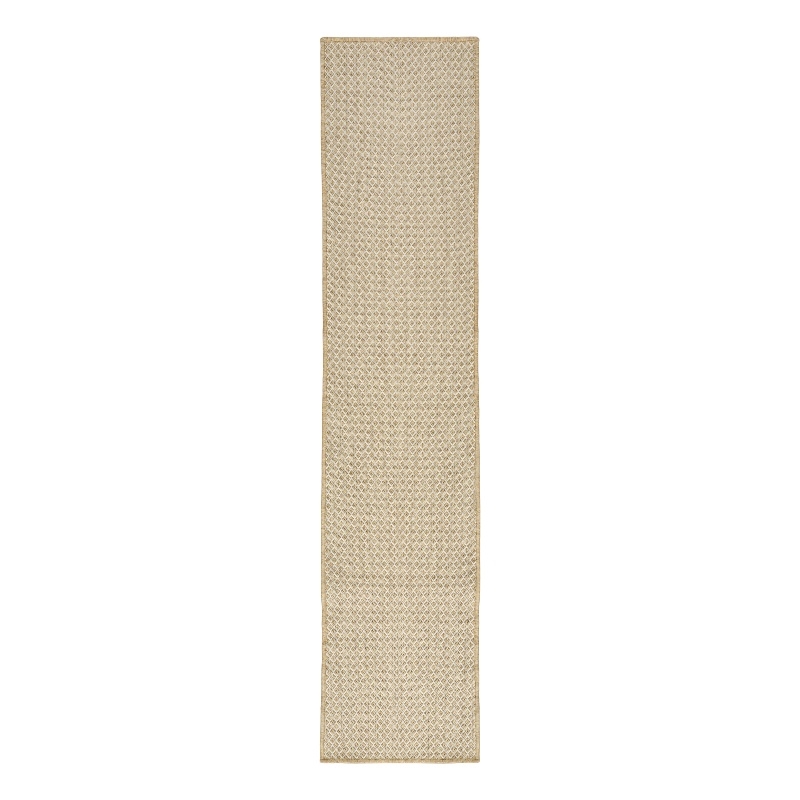 Nourison Courtyard 8' Runner Natural Fabric Area Rug