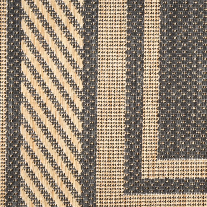 Nourison Horizon 4' x 6' Charcoal Fabric Area Rug