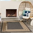 Nourison Horizon 4' x 6' Charcoal Fabric Area Rug