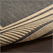 Nourison Horizon 5' x 7' Charcoal Fabric Area Rug
