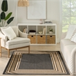 Nourison Horizon 5' x 7' Charcoal Fabric Area Rug