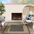 Nourison Horizon 5' x 7' Charcoal Fabric Area Rug