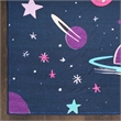 Nourison Imagination 4' x 5' Black Fabric Area Rug