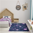 Nourison Imagination 4' x 5' Black Fabric Area Rug