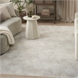 Nourison Grafix 4' x 6' Gray Fabric Area Rug