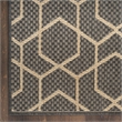 Nourison Horizon 6' Runner Charcoal Fabric Area Rug