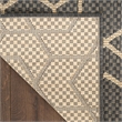 Nourison Horizon 6' Runner Charcoal Fabric Area Rug