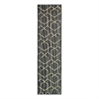 Nourison Horizon 6' Runner Charcoal Fabric Area Rug