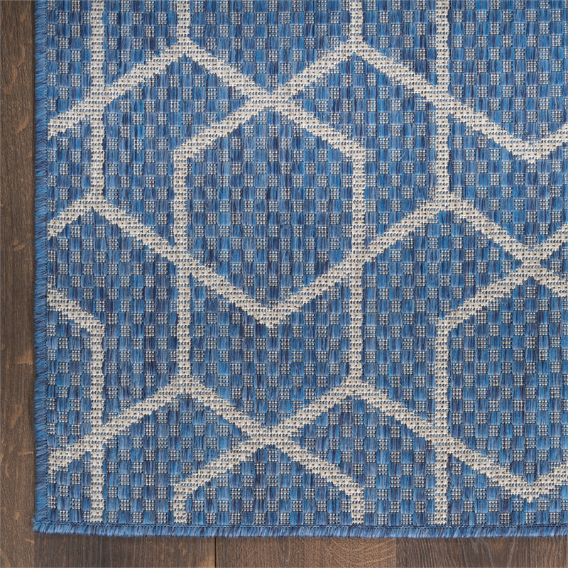 Nourison Horizon 8' Runner Denim Fabric Area Rug