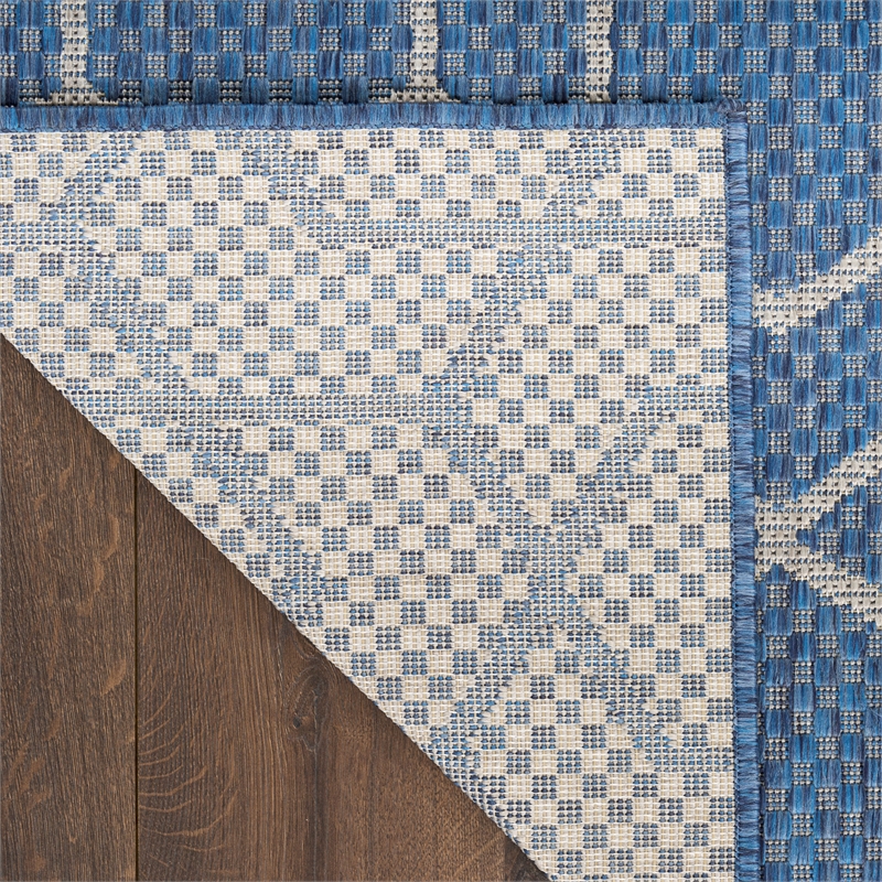 Nourison Horizon 8' Runner Denim Fabric Area Rug