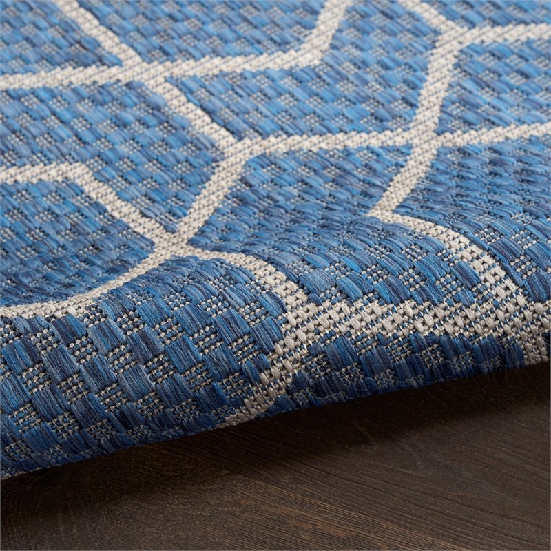 Nourison Horizon 8' Runner Denim Fabric Area Rug