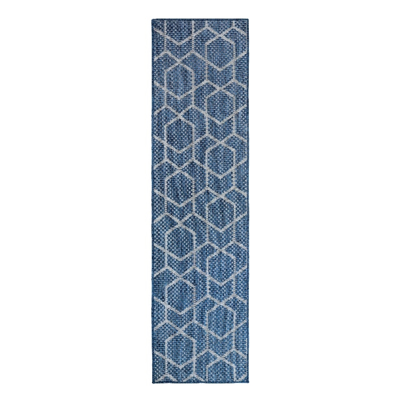 Nourison Horizon 8' Runner Denim Fabric Area Rug