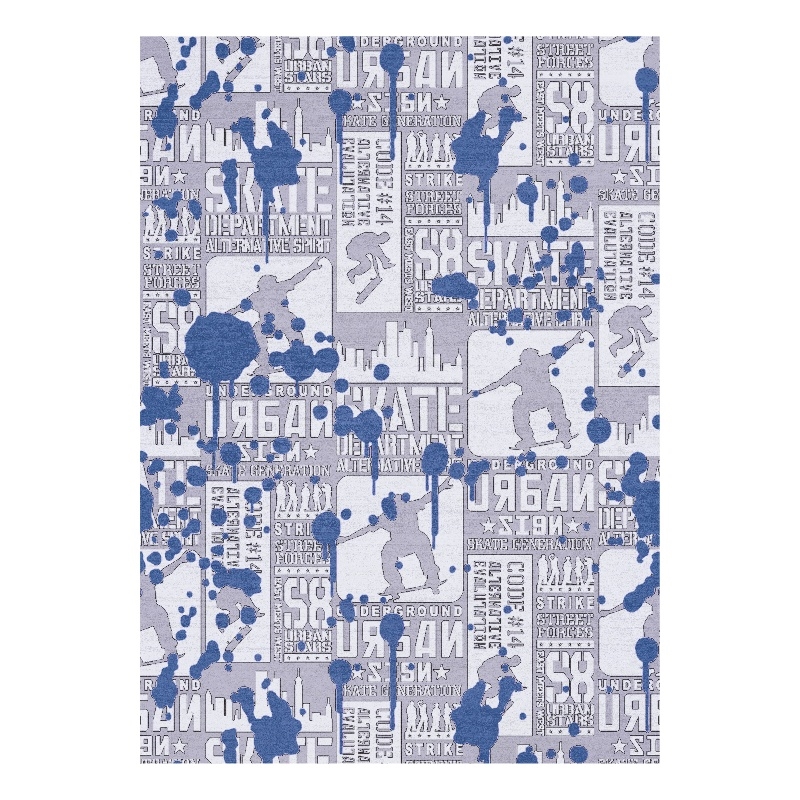 Nourison Imagination 5' x 7' Blue Fabric Area Rug