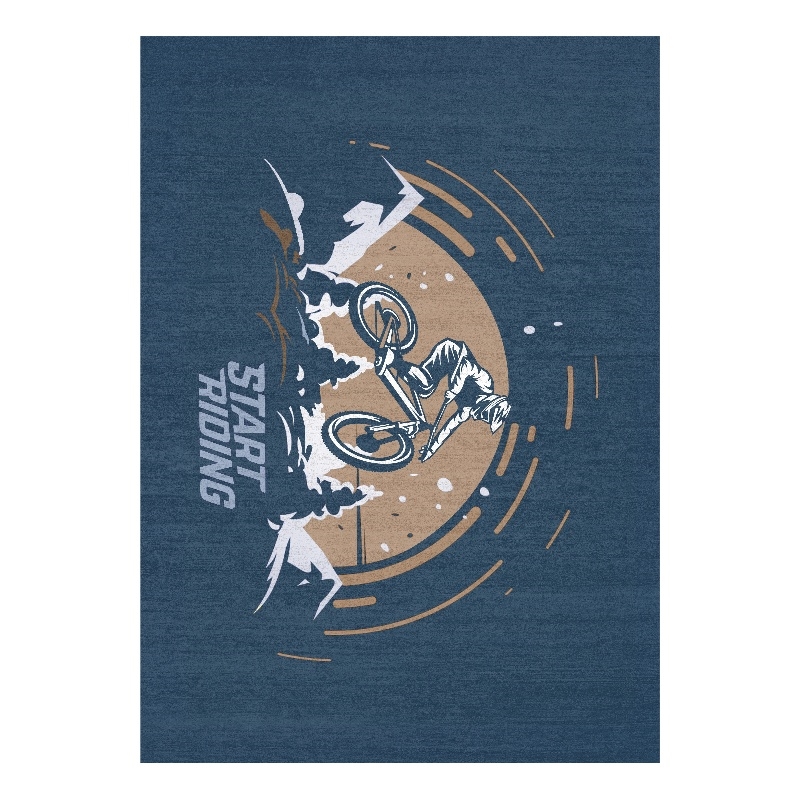 Nourison Imagination 4' x 5' Blue Fabric Area Rug