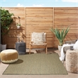 Nourison Courtyard 5' x 7' Green Fabric Area Rug