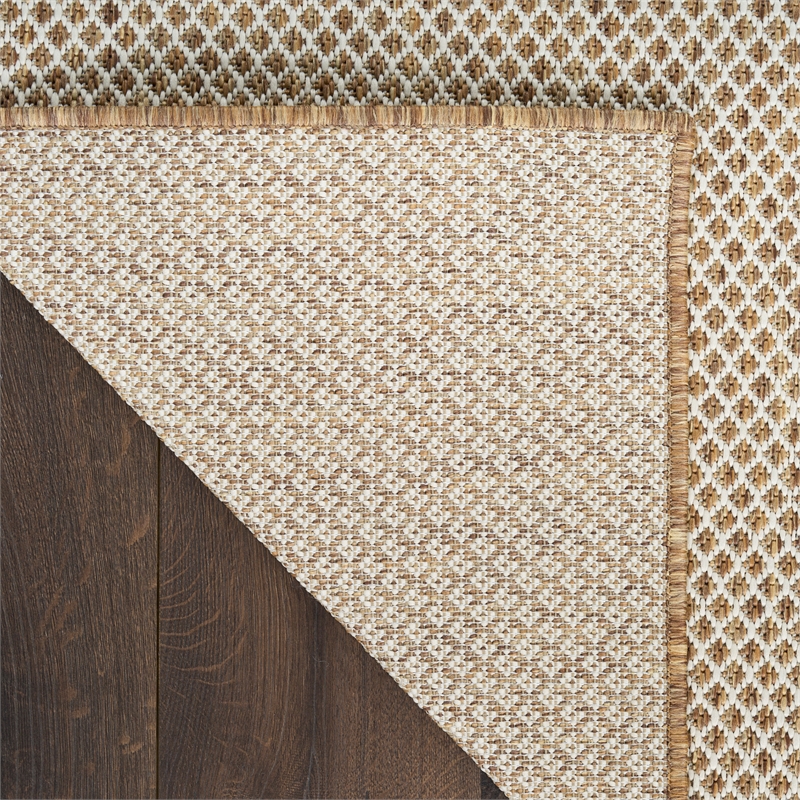 Nourison Courtyard 4' x 6' Jute Ivory Fabric Area Rug