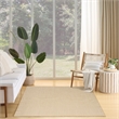 Nourison Courtyard 4' x 6' Jute Ivory Fabric Area Rug