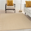 Nourison Courtyard 4' x 6' Jute Ivory Fabric Area Rug