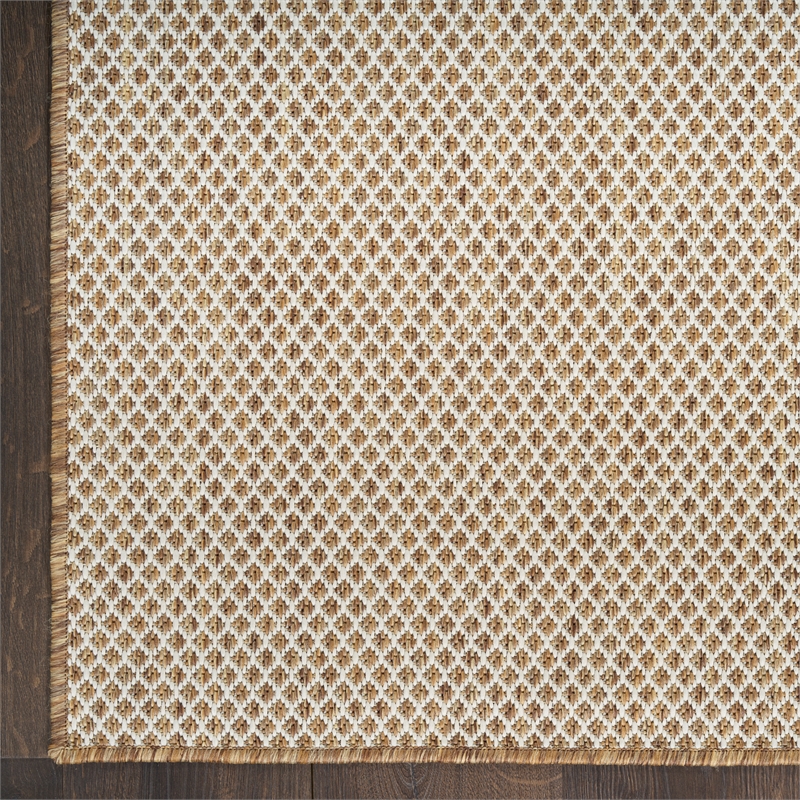 Nourison Courtyard 5' x 7' Jute Ivory Fabric Area Rug