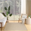 Nourison Courtyard 5' x 7' Jute Ivory Fabric Area Rug