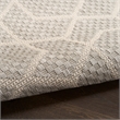 Nourison Horizon 6' Runner Gray Fabric Area Rug