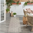 Nourison Horizon 6' Runner Gray Fabric Area Rug