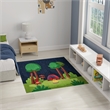 Nourison Imagination 4' x 5' Navy Multi-Color Fabric Area Rug